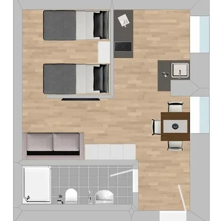 Am1014 - Modern Eingerichtete Monteurwohnung Uebergangswohnung Διαμέρισμα